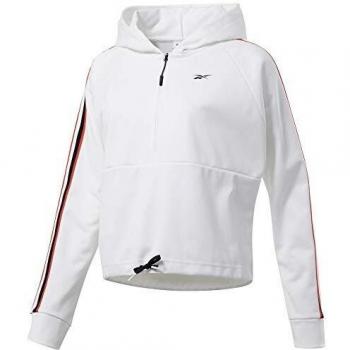 Reebok Wor Quarter Zip Sudadera, Mujer, Blanco, L