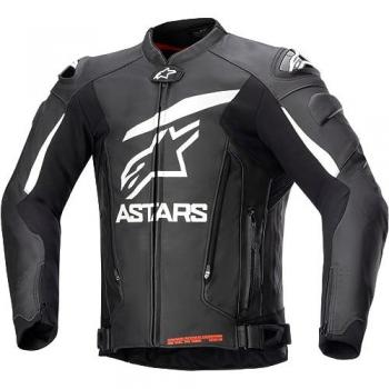 Alpinestars GP Plus V4 Genuine Leather Motorcycle Jacket - Black/White - Size 56