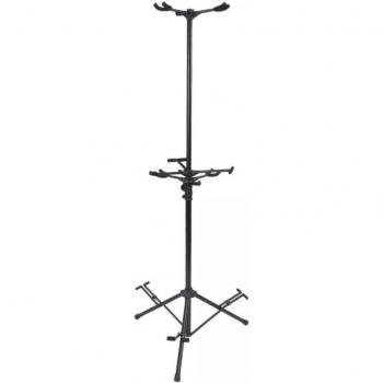 On-Stage GS7652B Six-Guitar Tripod Stand, Black