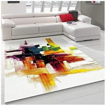 Alfombra Grande de Salón 280x380 cm Crème Motivo Abstracto BELO 3