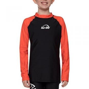 iQ UV 300 camiseta Youngster de mangas largas, ropa de protección UV, Multicolor