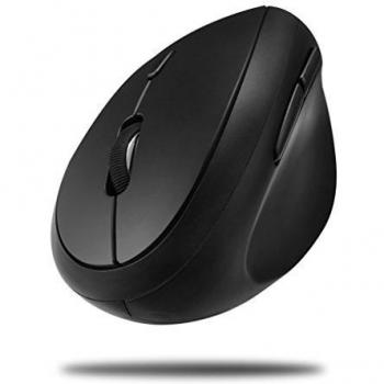 Adesso IMOUSE V10 WRLS VERTICAL ERGONOMIC MOUSE BLK OPTICAL 30 FT RANGE, Black