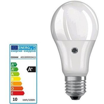 Osram Parathom Advanced Classic A 60 Daylight Sensor. Bombilla Led con Sensor Dia-Noche.220-240v 9,5w 2700k e27. Equivale a 60w.