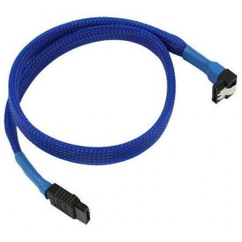 Cable SATA 3 de 0,45 m con conector SATA 7-pin en color negro y azul