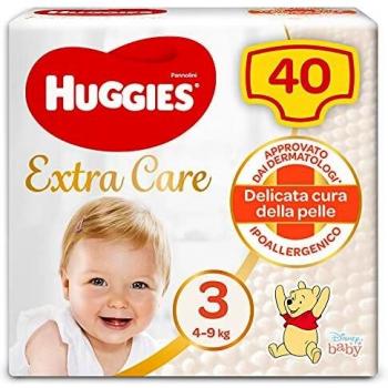 Huggies Extra Care Pañales Talla 3 (5-10 kg) 40 unidades