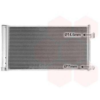 Condensador de aire acondicionado con secador VAN WEZEL 77015700