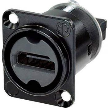 Conector HDMI en formato D Neutrik negro NAHDMI-W-B