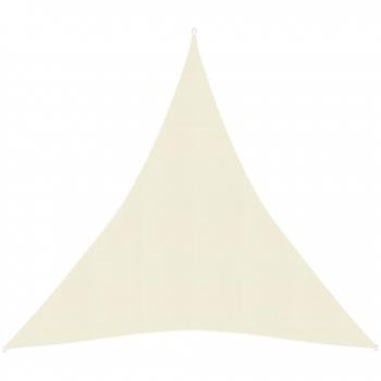 Toldo de vela HDPE 160 g/m² 5x6x6 m Color Crema