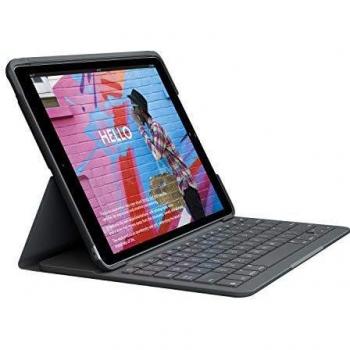 Logitech Slim Folio para iPad 7a generación, Disposición QWERTZ Alemán, Gris