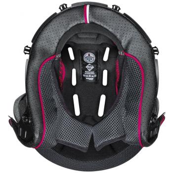 Nolan Almohadilla N-com N40 Full/N40-5 GT Clima Comfort Liner - Forro de Casco de Moto, color Negro-Rojo, compatible con modelos N40 y N40-5, diseño Clima Comfort para