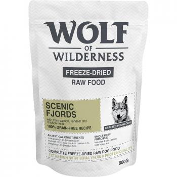 Wolf of Wilderness Scenic Fjords con reno, salmón y pollo - 800 g