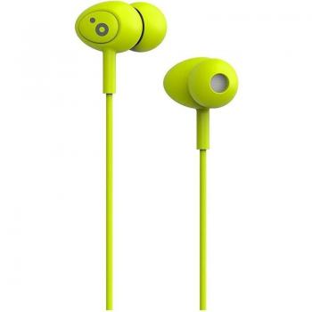 Auriculares Intrauditivos Sunstech Pops con Micrófono Integrado, Conector Jack 3.5mm, Color Verde
