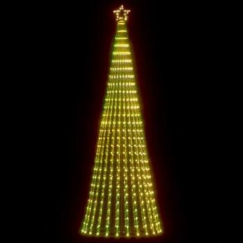 Árbol de Navidad Cono Luminoso 475 LEDs Blanco Cálido 247 cm