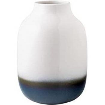 Villeroy & Boch Lave Vase, Large - Decorative home vase, made of high-quality ceramic, features a sleek and modern design with a glossy finish, suitable for fresh or dried flowers, part of the Lave collection