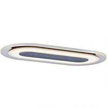 Luz empotrable LED ovalada Paulmann Whirl 8W Aluminio Satinado Dimmerizable