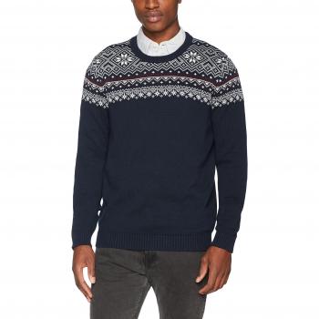 SELECTED HOMME Shxchrist Crew Neck, Suéter para Hombre, Azul