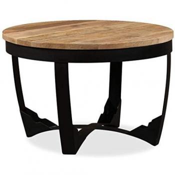 vidaXL Mesa Auxiliar 60x40 cm Madera Mango Mesita Mesilla Centro Mueble Salón