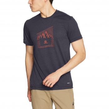 Salomon EXPLORE GRAPHIC SS TEE M - Camiseta, Hombre, Gris