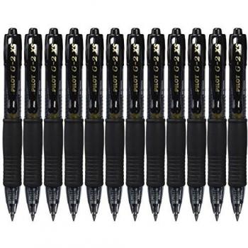 Pilot G-2 Pixie - Bolígrafo, 12 unidades, color negro