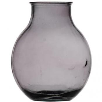 Jarrón Gris de vidrio reciclado 29 x 29 x 36 cm