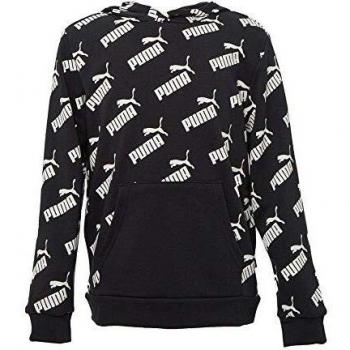 Puma Amplified AOP Hoody TR B Sudadera, Unisex niños, Black, 152