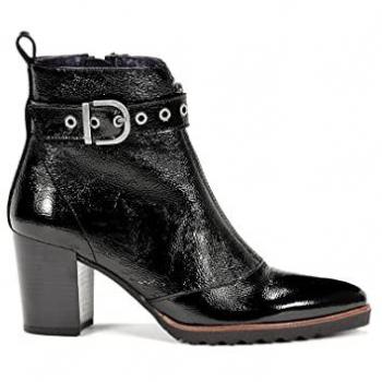 Botín Fluchos Thais Dorking D8300 en Color Cuero y Negro, Elegancia y Versatilidad, disponible en tallas 36