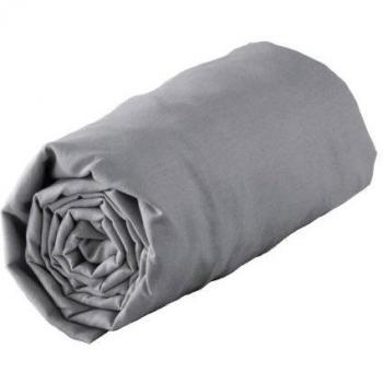 Douceur D'Intérieur  - 1640329, Sabana Ajustable 2 Personas , 160 X 200 Cm , Jersey Uni , Jersey Liso , Gris
