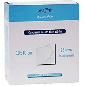 Compresas Estériles No Tejidas Sylamed 10 cm x 10 cm - Paquete de 50 Unidades