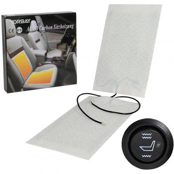 Yorbay – 1 set Auto asiento calefacción, 2 x calefactable. feldus Serie Universal nachrüstsatz eintragung libre con niveles Interruptor
