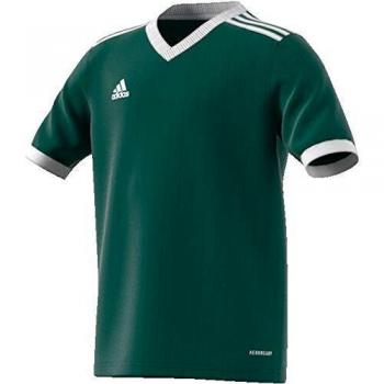adidas TABELA 18 Camiseta De Fútbol De Manga Corta, Unisex niños, Colegiate Green/White, 910A