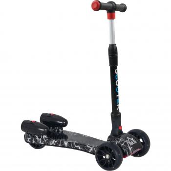 HOMCOM Patinete para Niños Scooter Plegable con Altura Ajustable de 4 Niveles, Música, Luces y Nebulizador de Agua, Para Mayores de 3 Años,