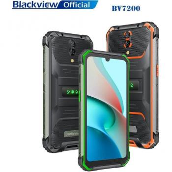 Blackview BV7200 Rugged Smartphone Android 12 6GB RAM + 128GB Storage Helio G85 Processor 50MP Cameras 5180mAh Battery - Black