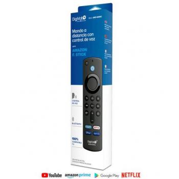 Mando TV Bluetooth Amazon Stick Digivolt - Control remoto inteligente compatible con Amazon Fire Stick, función de control por voz, conexión Bluetooth, modelo AMZ-66