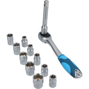 Juego de Carraca Ferrestock 72 1/2 con 10 llaves de vaso y 72 dientes