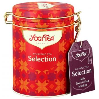 Yogi Tea Selección Ayurvédica Bio Lata de Infusiones Variadas, 30 Sobres Edición Limitada