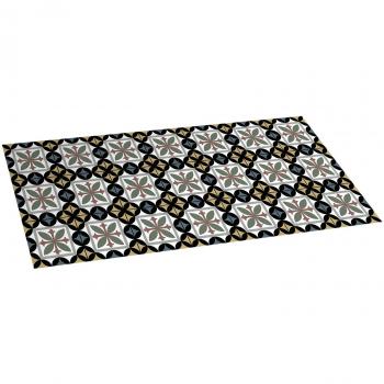 STOR PLANET Hidráulica Negra Alfombra vinílica, 100% PVC Reciclado, 50 x 110 cm