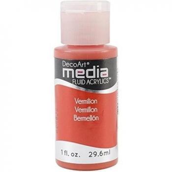 Deco Art Media liquido acrilico 1Oz-Vermillion