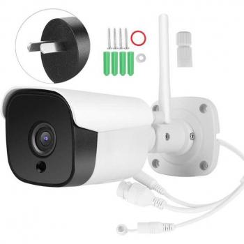 Cámara IP Q32 1080P WIFI con 4 LED IR para exteriores, impermeable y de metal