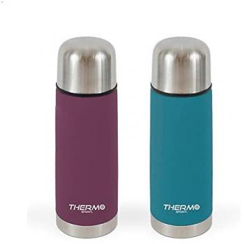 Termo Inoxidable 350ml Soft Touch - Bebidas Calientes y Frías - Diseño Moderno Multicolor