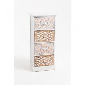 Cajonera Yelmes 4 Cajones - Mueble Auxiliar de Almacenamiento