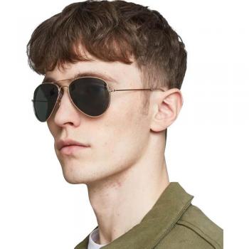 Jack & Jones Jacryder Retro Sunglasses - Bright Gold