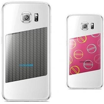 2 unidades SmartSkins. Diseño especial con el elegante carbonos mira/negro + redrado de feliz pildoras magenta / ., negro, Medium size