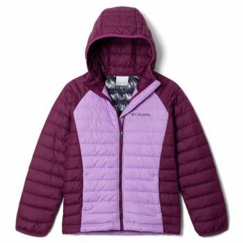Chaqueta Columbia Powder Lite™ con Capucha para Niños - Lila/Rosa