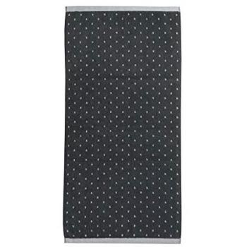 Toalla Jacquard Grau Rustic Shapes 100 x 150 cm Gris/Negro
