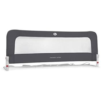 Barandilla Cama Nido Abatible de 2 Alturas - Barrera de Seguridad 50 x 30 x 150 cm, Gris Oscuro