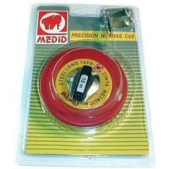 Medid MD/265020 Cintas métricas metálicas con estuche recubierto, 20 m