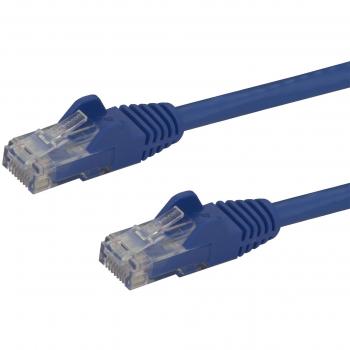 StarTech.com 75ft CAT6 Ethernet Cable - Blue CAT 6 Gigabit Ethernet Wire - 650MHz 100W PoE RJ45 UTP Network/Patch Cord Snagless w/Strain Relief Fluke Tested/Wiring is