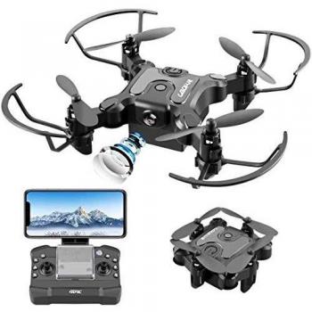 4DRC V2 Mini Drone con Cámara 720P HD Plegable FPV Control de Voz, Control de Gestos, Trayectoria de Vuelo, Vuelo Circular, Rotación de Alta Velocidad, FILP 3D, Sensor G, Modo sin Cabeza
