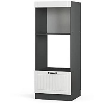 Armario para microondas Fame-Line, Blanco Casa de Campo, 60 cm Abierto Vicco