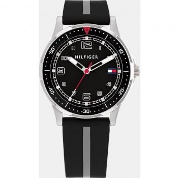Tommy Hilfiger Boys 1720034 Reloj Analógico de Silicona Negro